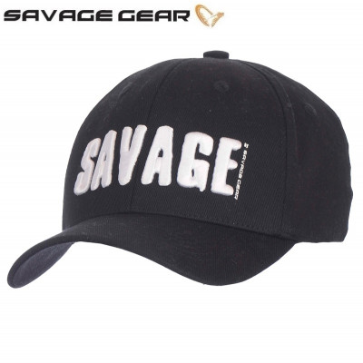 Бейсболка Savage Gear Simply Savage 3D logo Cap One Size Black