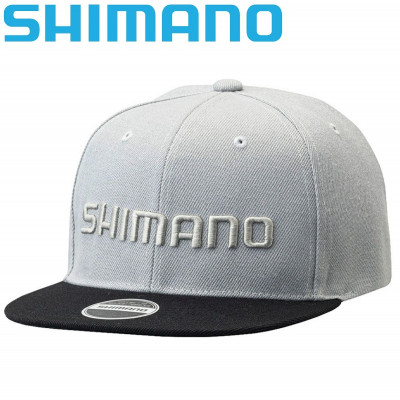 Кепка с плоским козырьком Shimano Flat Cap Regular Gray
