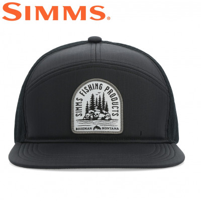 Бейсболка Simms 7-Panel Tech Trucker Black