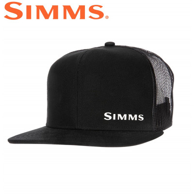Бейсболка Simms CX Flat Brim Cap Black