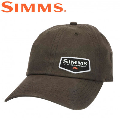 Бейсболка Simms Oil Cloth Cap Coffee