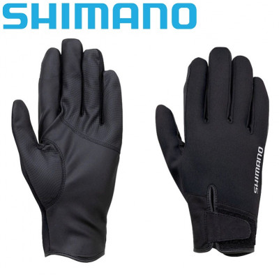 Перчатки с тремя откидными пальцами Shimano Pearl Fit 3 Cover Gloves Black