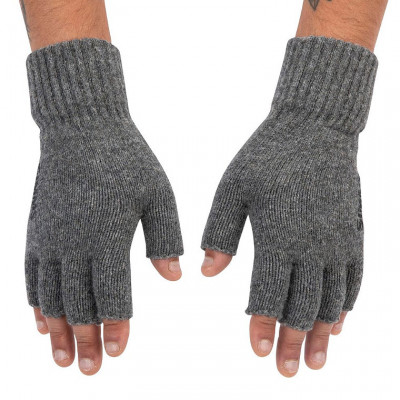 Беспалые перчатки Simms Wool Half Finger Glove Steel