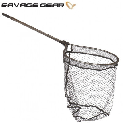 Подсак складной Savage Gear Full Frame Oval Landing Net длина 99-150см