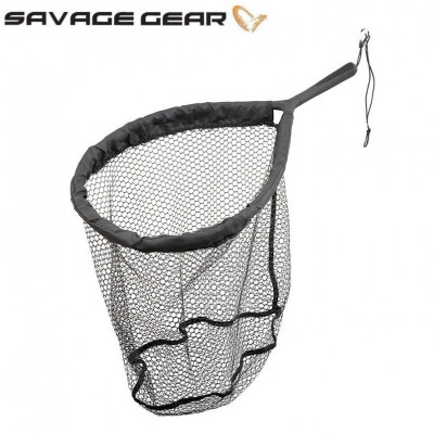 Подсак плавающий Savage Gear Pro Finezze Rubber Mesh Net New
