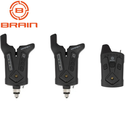 Набор электронных сигнализаторов с пейджером Brain Wireless Bite Alarm F-1 2+1
