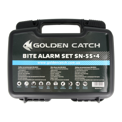 Набор электронных сигнализаторов с пейджером Golden Catch Bite Alarm Set SN55 4+1