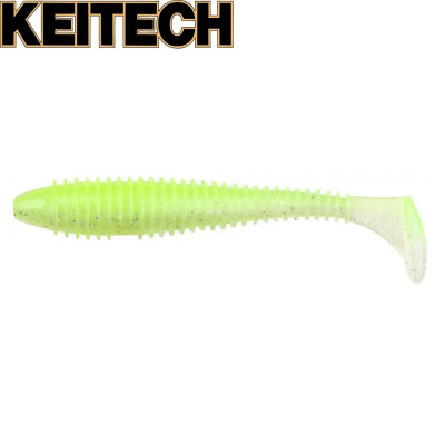 Силиконовая приманка Keitech Swing Impact FAT 6.8" длина 175мм цвет #484 Chartreuse Shad