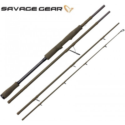 Спиннинг четырёхчастный Savage Gear SG4 Medium Game длина 2,43м тест 12-45гр