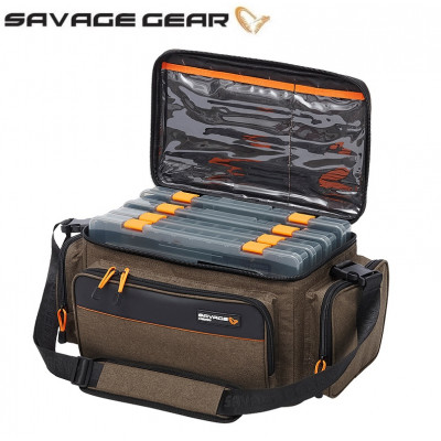 Сумка с коробками Savage Gear System Box Bag L 4 Boxes