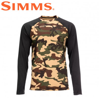 Термореглан Simms Lightweight Baselayer Top CX Woodland Camo