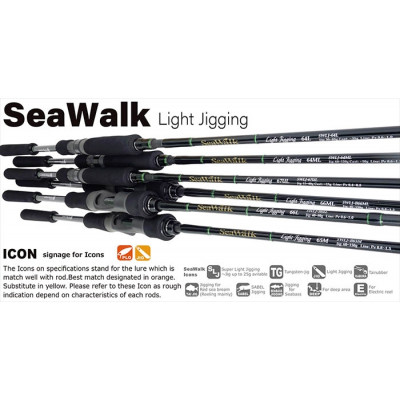 Спиннинг Yamaga Blanks SeaWalk Light Jigging 64ML длина 1,93м тест 60-120гр