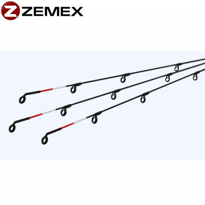 Сменная фидерная вершинка Zemex Fiberglass тест 21гр бело-красная