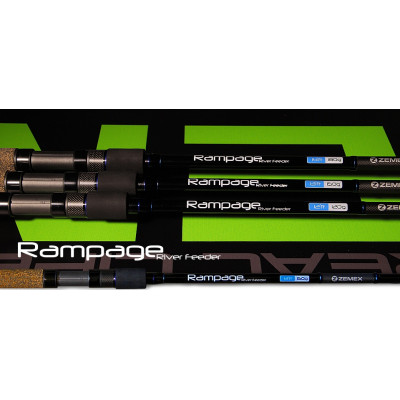 Фидер Zemex Rampage River Feeder 13ft длина 3,9м тест до 150гр