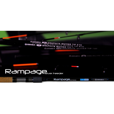 Фидер Zemex Rampage River Feeder 13ft длина 3,9м тест до 150гр